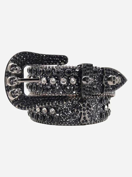 GOAT URBAN RHINESTONE BEADED BELT 507