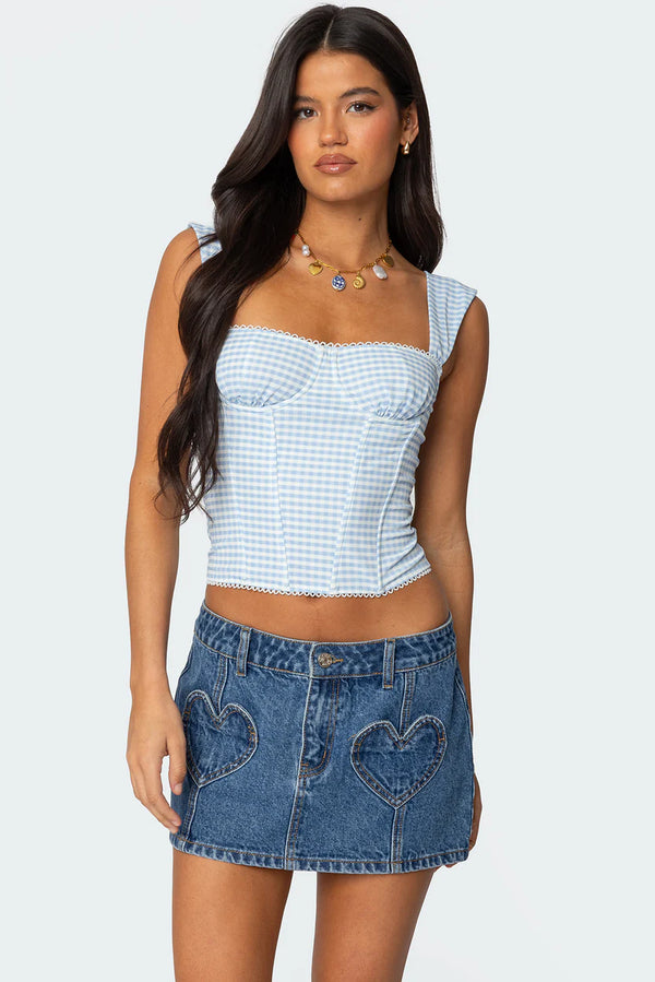 MARCELLE WIDE STRAP MESH CORSET 2083
