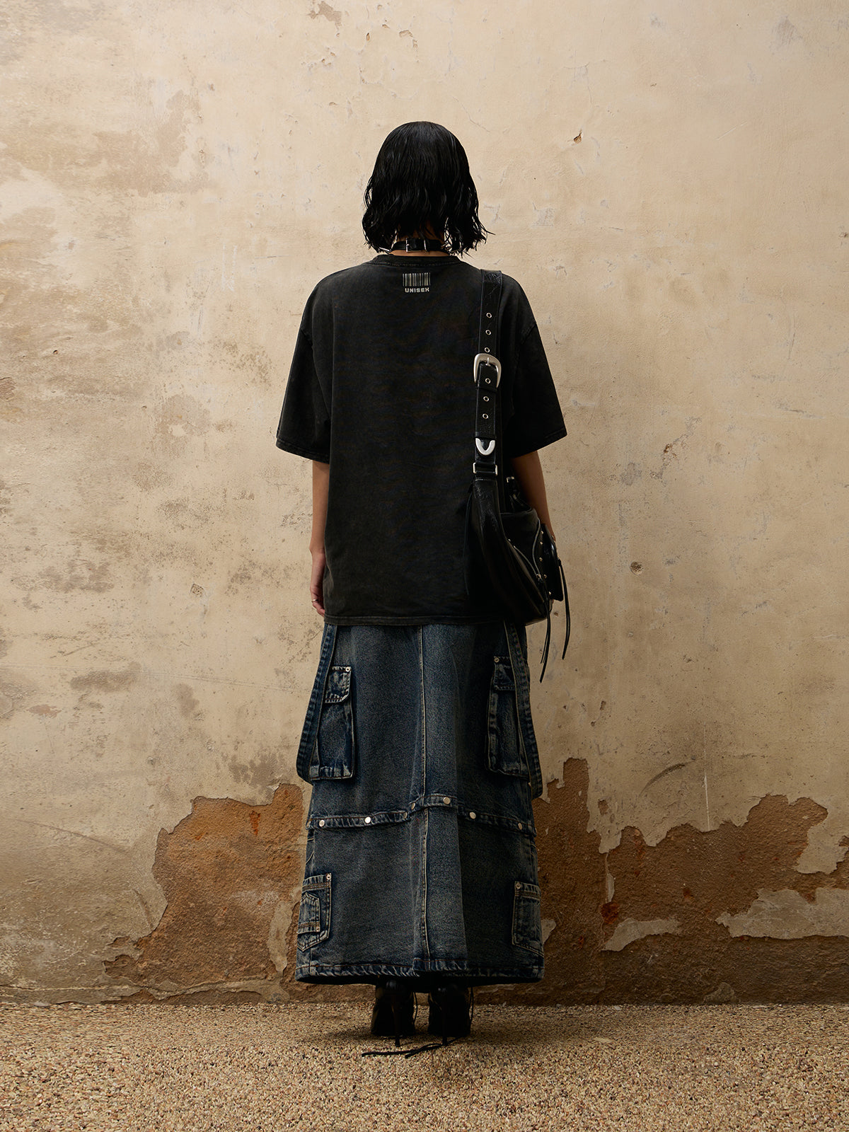 GOAT URBAN x Personsoul Maxi Denim Dungarees Skirt