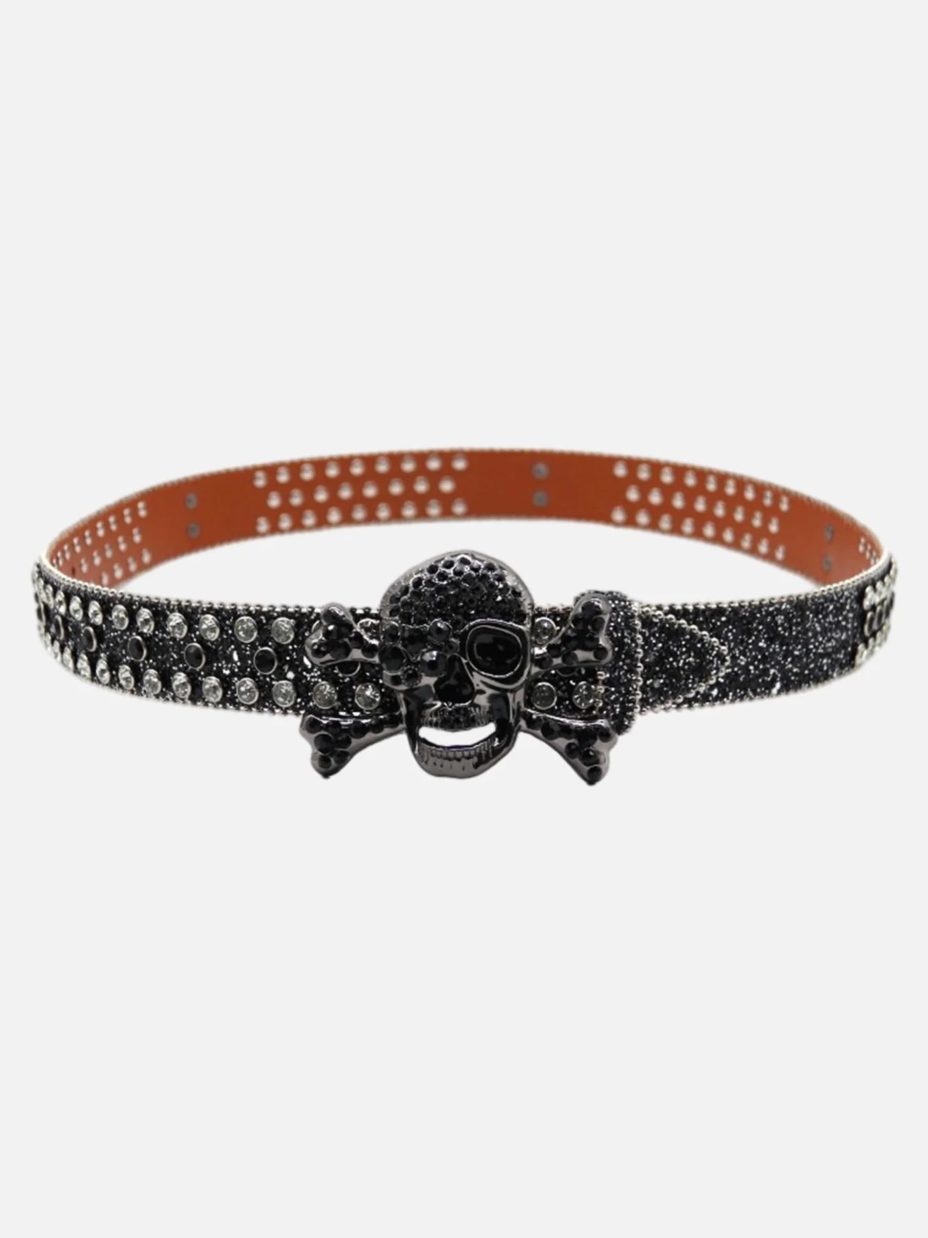 GOAT URBAN SKULL RHINESTONE BELT 501