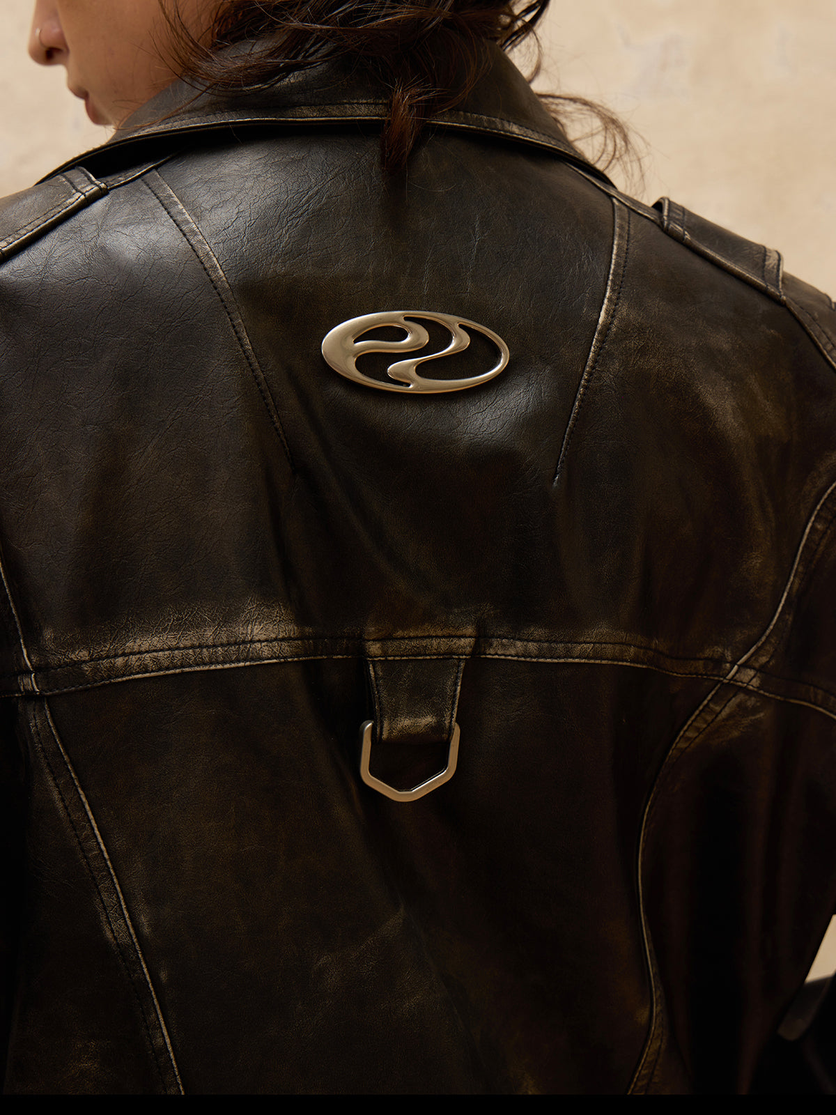 GOAT URBAN x Personsoul Vintage Brush Leather Jacket