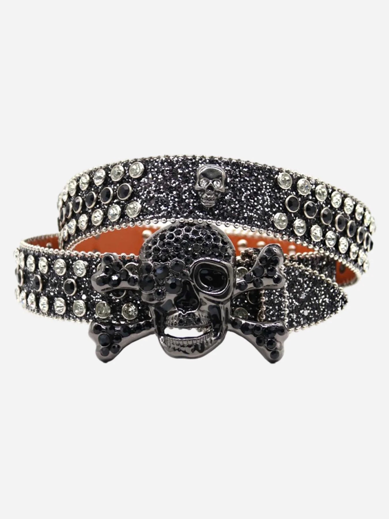 GOAT URBAN SKULL RHINESTONE BELT 501 