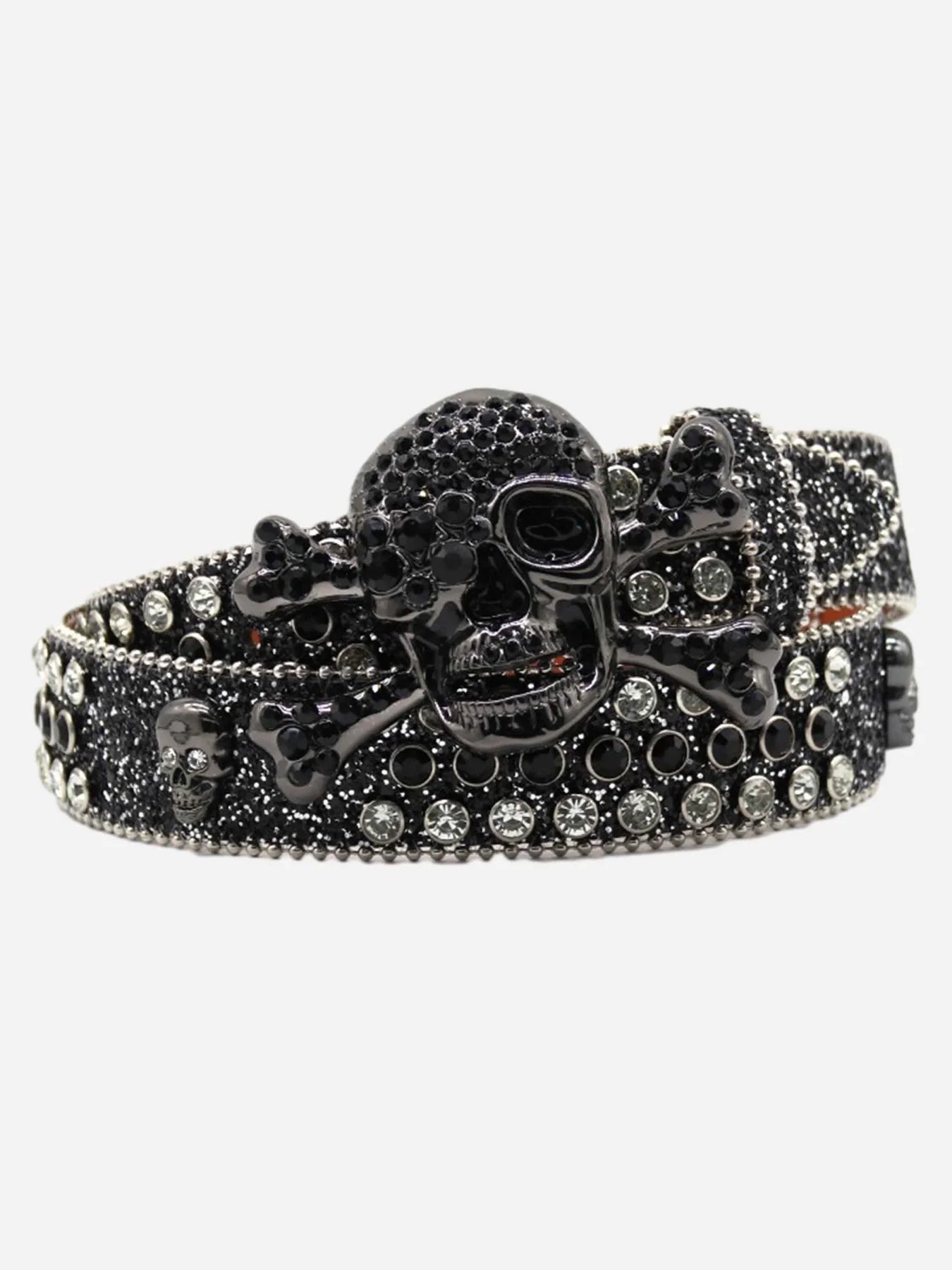 GOAT URBAN SKULL RHINESTONE BELT 501 